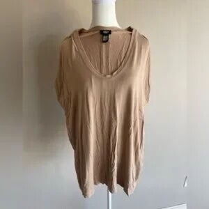 Tan Short Sleeve Women's Top